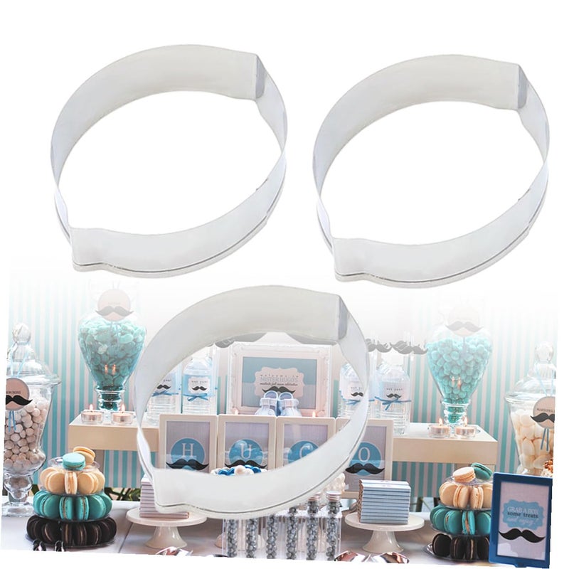 Stainless Steel Lemon Cookie Cutter Set 3 Pcs Non Rust DIY Baking Mold - Image 4