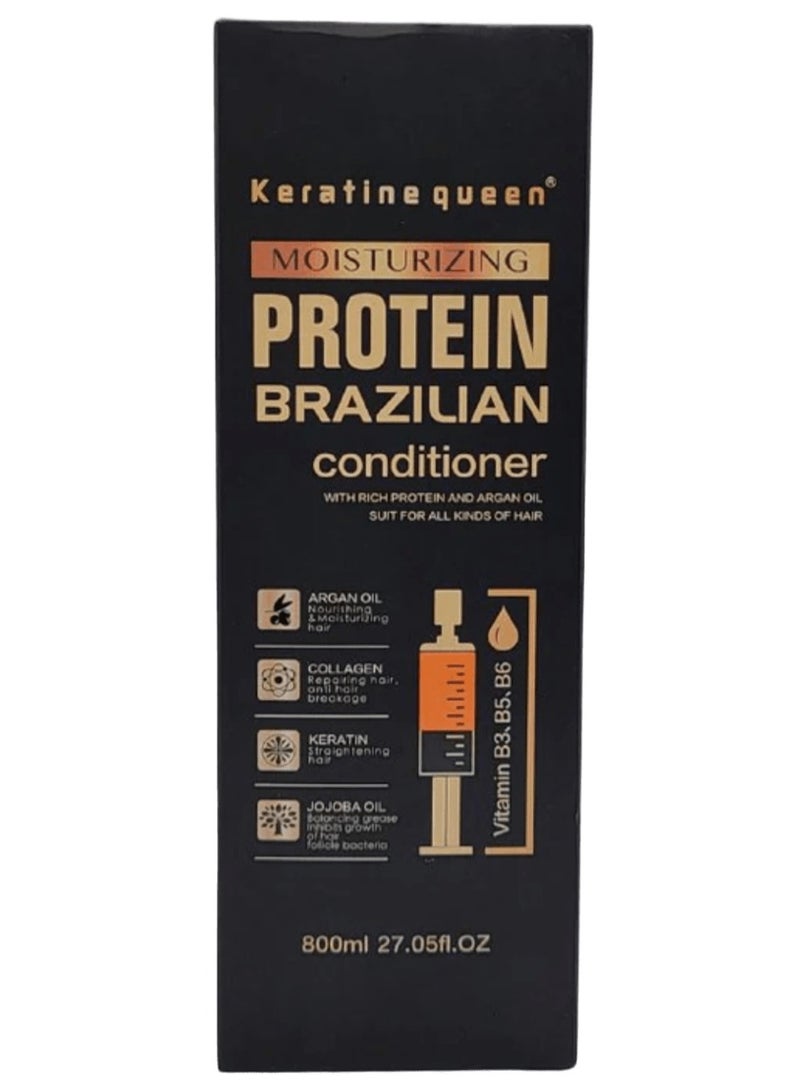 Keratine queen Moisturizing Protein Brazilian Conditoner 800ml - Image 2