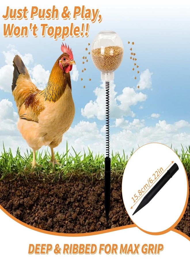 Achicklead Chicken Peck Toy，Interactive Slow Feed Release Toy for Foraging，Chicken Swing Feeder Coop Accessories Reduce Boredom and Feather Pecking for Hens, Geese, Ducks, Turkeys - Image 3