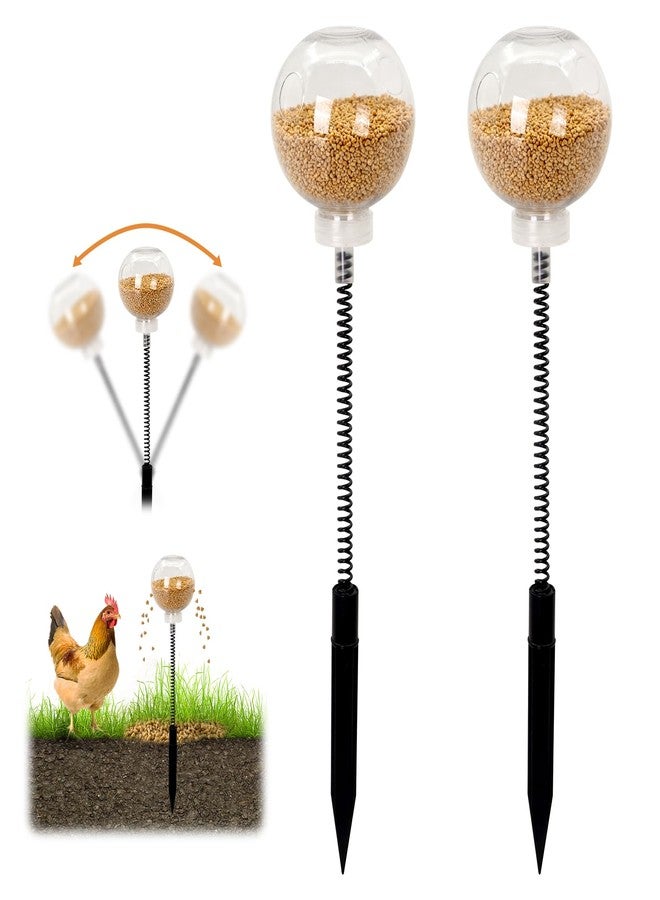 Achicklead Chicken Peck Toy，Interactive Slow Feed Release Toy for Foraging，Chicken Swing Feeder Coop Accessories Reduce Boredom and Feather Pecking for Hens, Geese, Ducks, Turkeys - Image 1