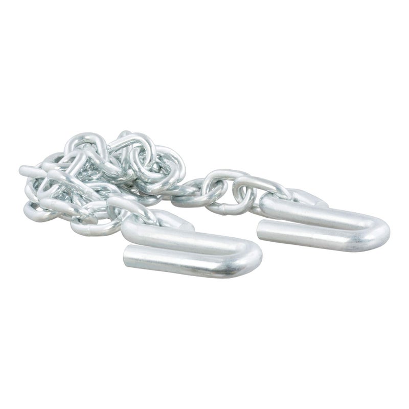 CURT 80301 48-Inch Trailer Safety Chain with 17/32-In S-Hooks, 7,000 lbs Break Strength - Image 1