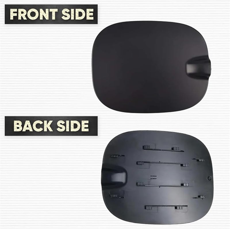 Black Fuel Tank Filler Door Cap Compatible With Chevrolet Silverado 1500 2019 2020 2021 2024 - Image 4