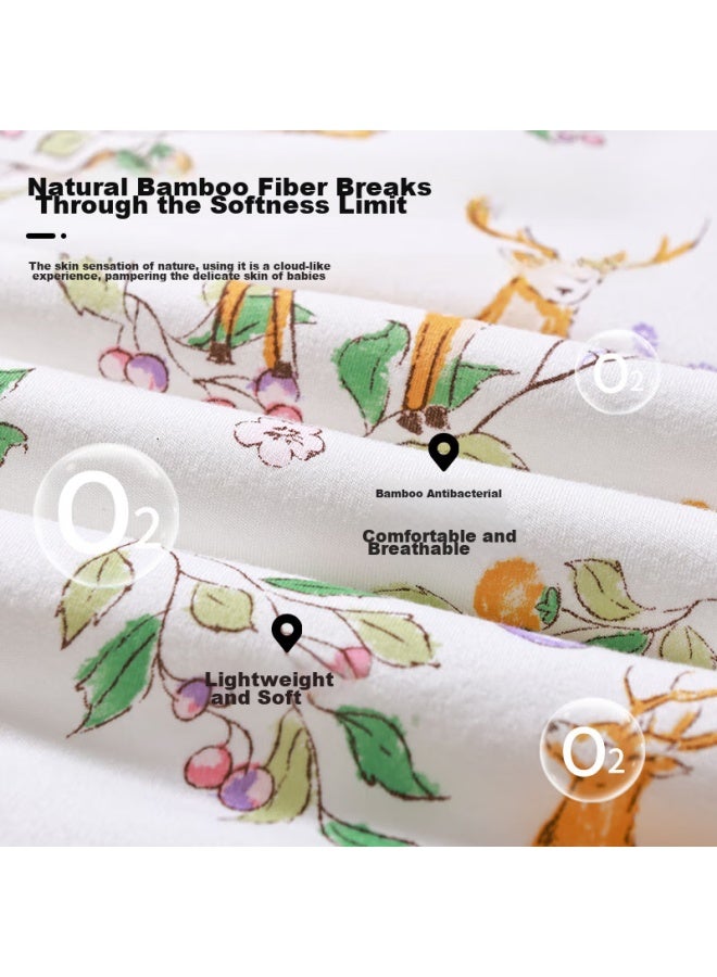 Babyface Tongyan Baby Swaddle, Newborn Swaddling Cloth, Baby Bamboo Constant Temperature Swaddle, Warm Winter Style, Linjianluming, 90*90cm - Image 2