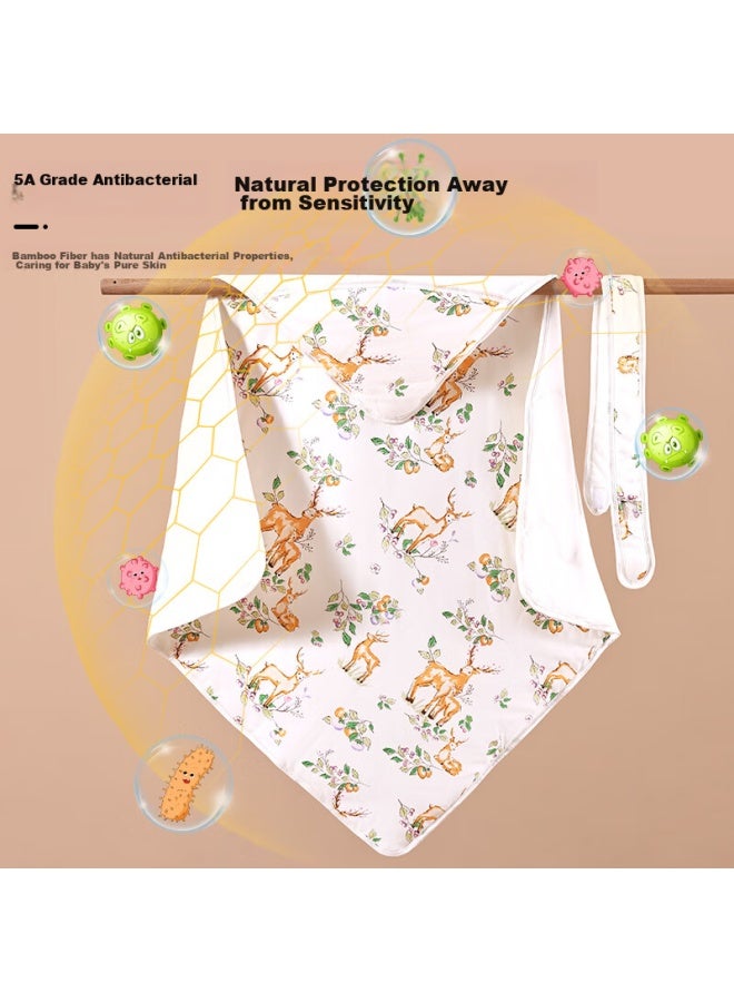 Babyface Tongyan Baby Swaddle, Newborn Swaddling Cloth, Baby Bamboo Constant Temperature Swaddle, Warm Winter Style, Linjianluming, 90*90cm - Image 1