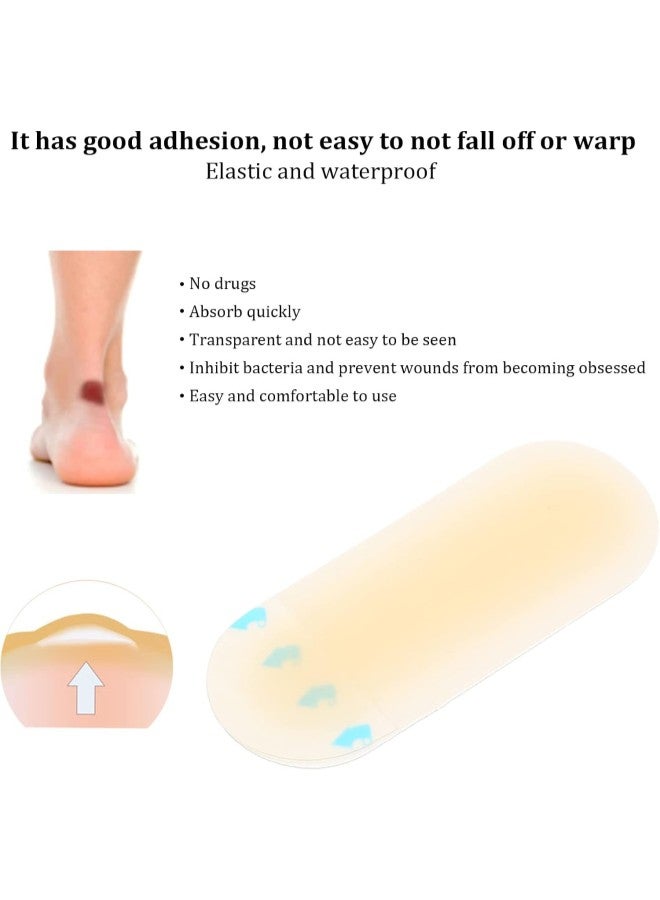 klarako Blister Bandages, Waterproof Hydrocolloid Bandages for Foot, Recovery Blister Pads, Hydrocolloid Seal Adhesive Bandages for Fingers, Toes, Ultra-Thin(25 * 65mm strip) - Image 1