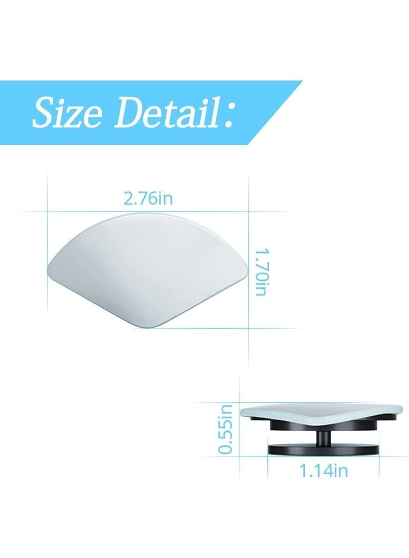 2 Pack Car Blind Spot Mirror, Small Round Mirror, Frameless HD Glass, Angle Adjustable, for Side Rearview Mirrors, Fan Shaped Rotatable Wide Angle, for SUV, Truck, Vehicles Reversing - Image 2