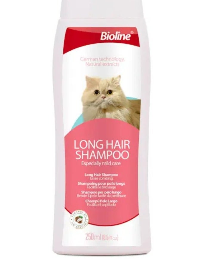 بايولاين شامبو بيولاين للشعر الطويل للقطط 250 مل - Image 1