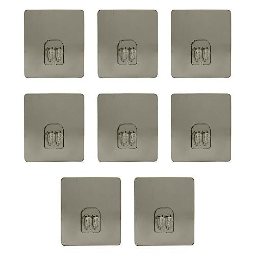 VOLO Magic Adhesive Sticker for Bathroom Self Corner Shelves Pack of 8 Pcs (Size- 6x6 cm) - Image 1