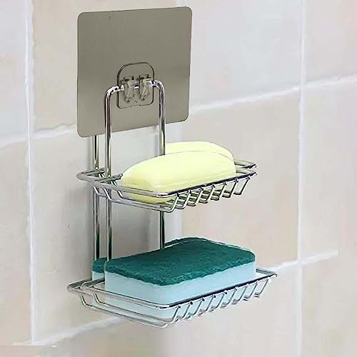 VOLO Magic Adhesive Sticker for Bathroom Self Corner Shelves Pack of 8 Pcs (Size- 6x6 cm) - Image 2