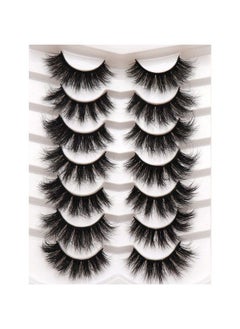 False Eyelashes Pack 20Mm Super Fluffy 6D Faux Mink Lashes Soft Long Dramatic Luxury Volume Eye Lashes 7 Pairs Pack