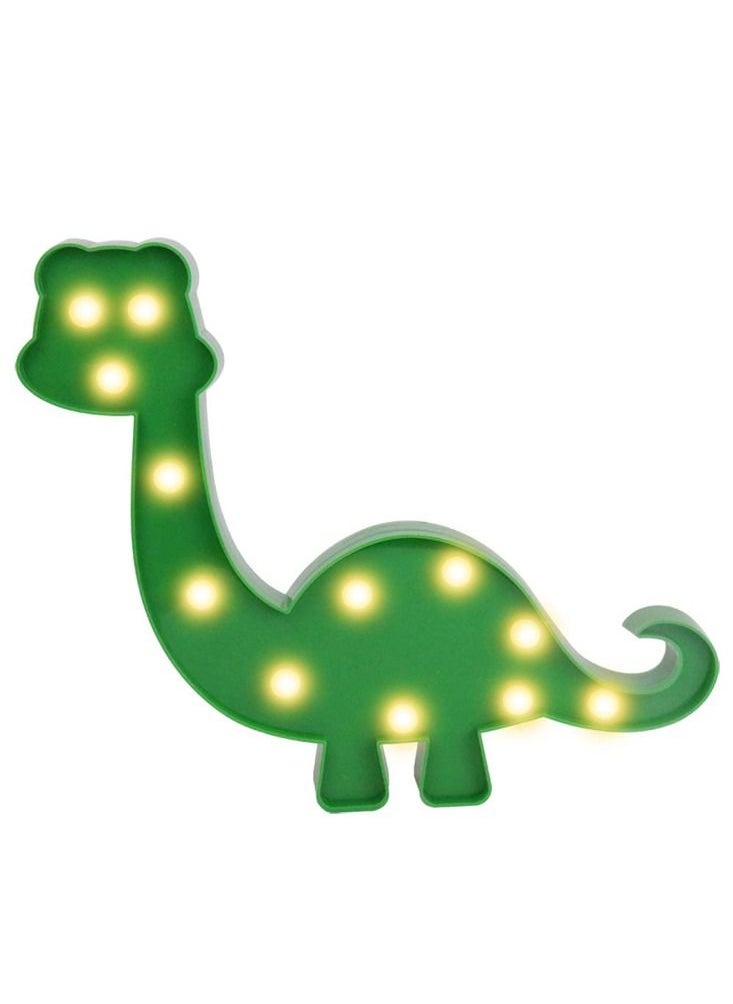 Salla - Dinosaur Marquee LED Night Light Green 31.5cm - Image 1