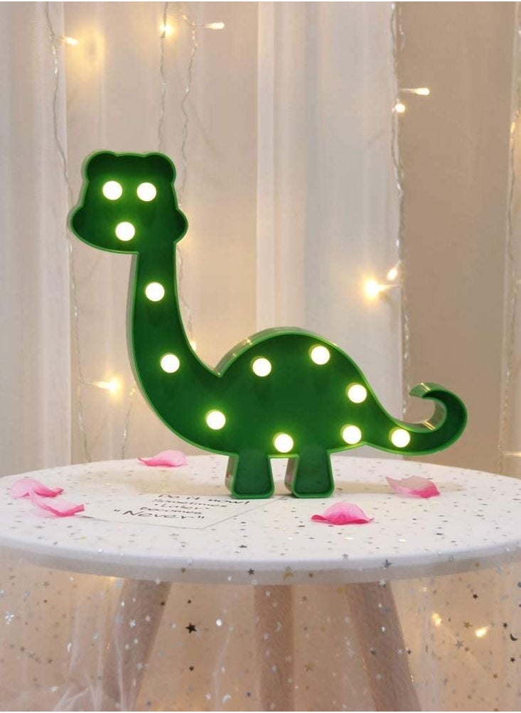 Salla - Dinosaur Marquee LED Night Light Green 31.5cm - Image 1