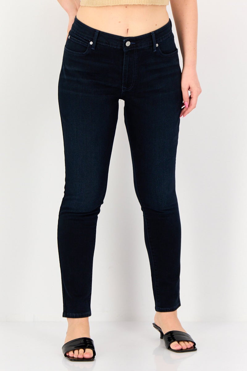 Levi's Women Skinny Fit Dark Wash Stretchable Denim, Dark Navy - Image 1