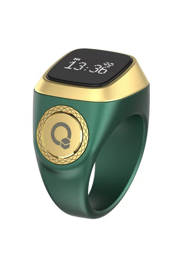 Zikr Ring, Smart Tasbih Zikr Ring， Ring Count Reminder, Muslim Prayer Timing Reminder, OLED Display,20MM - Image 5