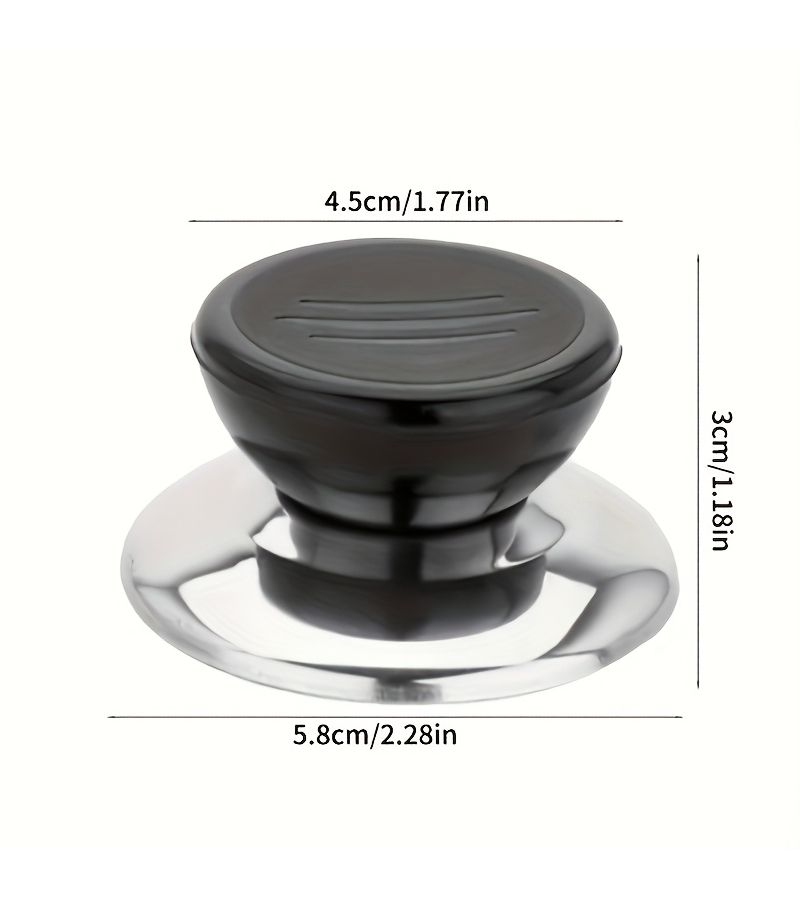 6 Pieces Black Heat Resistant Pot Lids Durable PP Material Even Heating Design Scratch Resistant Dishwasher Safe Suitable For All Stoves Gas Electric - Image 4