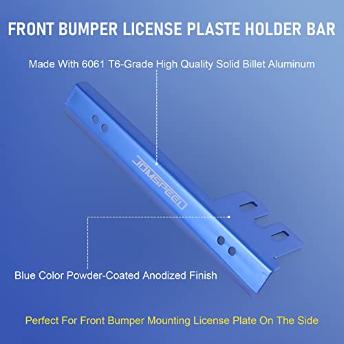 JDMSPEED حامل لوحة ترخيص أمامي عالمي باللون الأزرق من JDMSPEED - Image 4