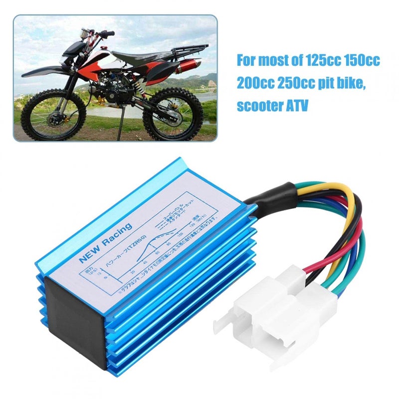 Generic Terisass Ignitor 6 Pin Racing CDI Box Unit Ignitor Coil Motorcycle Ignition Module Replacement Accessories Fit for Motorcycle Pit Bike Scooter ATV+cdi,+6 pins cdi Racing dc scoo, Popular, normal  - Image 2