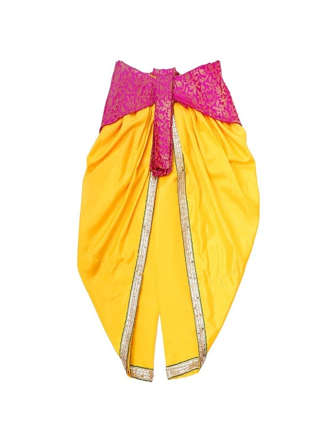 DESI ANDAAZ Krishna Dress for Kids – Fancy Dress for Boys & Girls | Bal Krishna Dress with Mukut, Flute & Accessories (Set of 10)| Janmashtami - Image 2