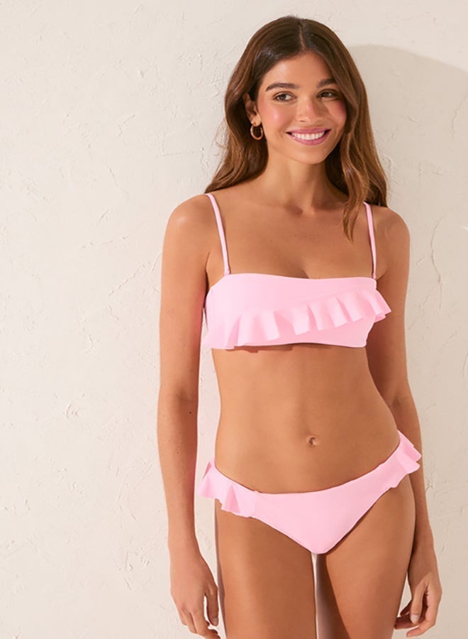 women'secret Women Classic Bikini Panty With Ruffle - Image 3