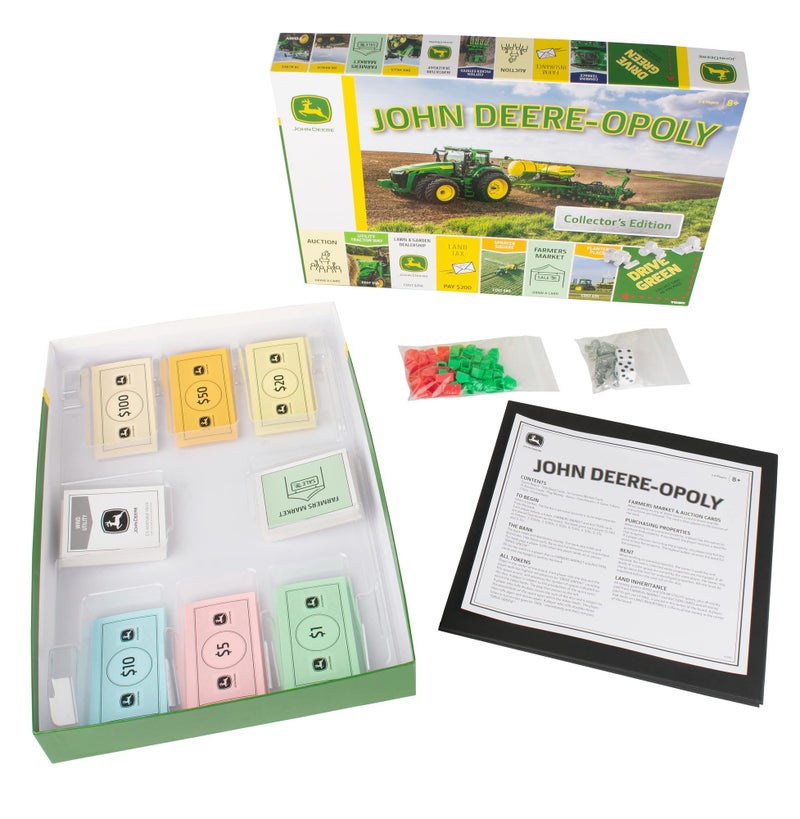 TOMY John Deereopoly Kids Board Game  Cooperative Farming Games for Kids  Classic Board Games for Family Game Night  Tractor Themed Board Game  Farm Games Ages 8 Years and Up - Image 3