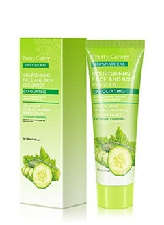 100% pure organic cucumber face scrub Cucumber Private label exfoliating gel 100 ml