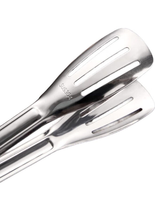 Suncojia 304 Stainless Steel Steak Tongs, Multifunctional Food Tongs, Barbecue Tongs, Kitchen Bread Food Tongs, Baking Tools - Image 2