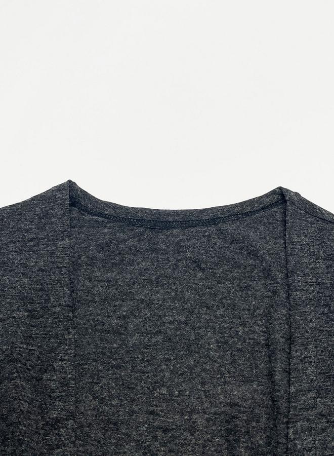 تايك تو كارديجان محبوك سادة بأكمام طويلة - Image 5