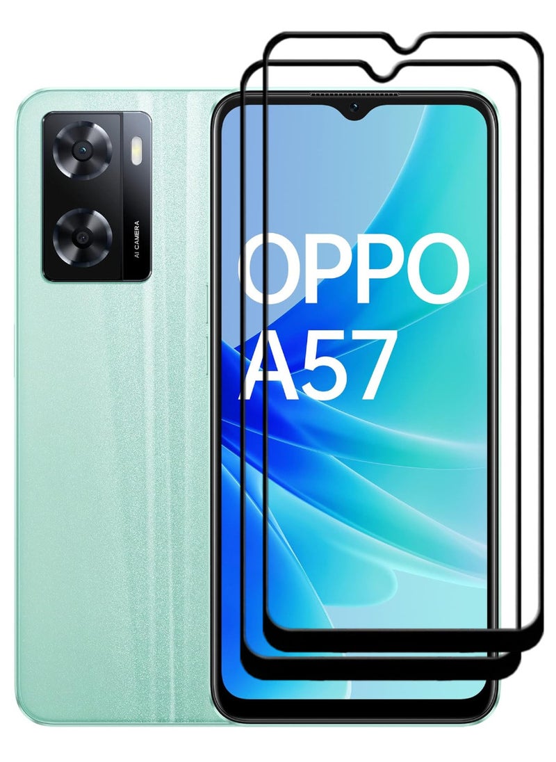 ACLIX 2 Pieces Antistatic ESD Dustproof Premium Quality High Definition Tempered Glass Screen Protector Designed For Oppo A57 - Image 1