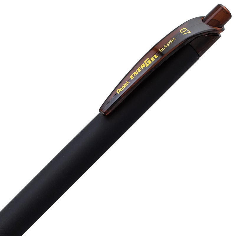 Pentel Energel Kuro Liquid Gel Pen  (0.7Mm) Medium Line  Brown Ink  12 Pack (Bl437R1-E) - Image 2