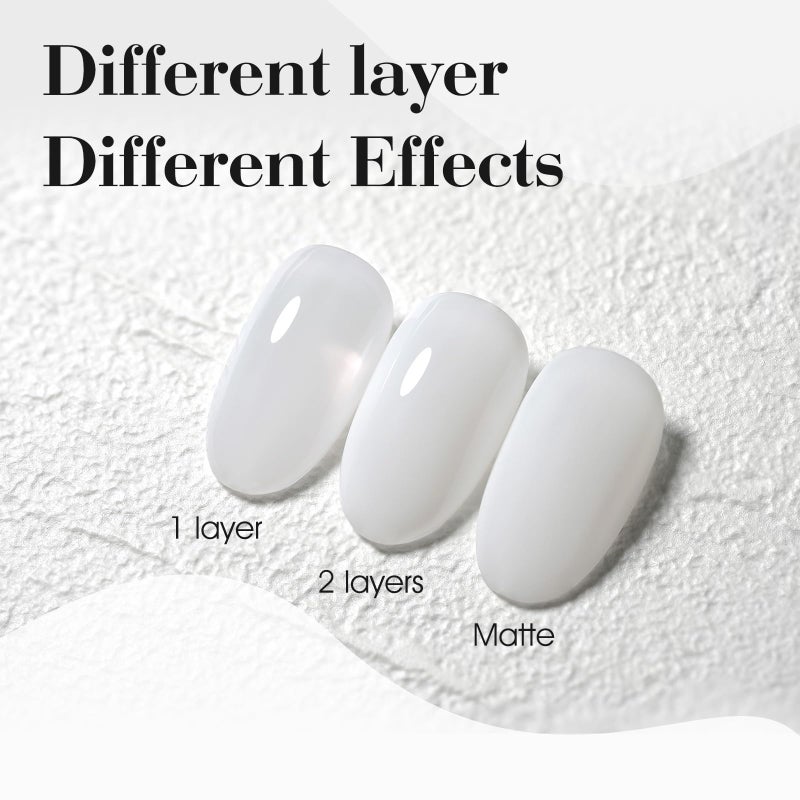 CANNI Milky White Gel Nail Polish - 1Pcs Translucent Jelly Gel Polish Neutral Color Soak Off LED Nail Manicure Salon DIY - Image 2
