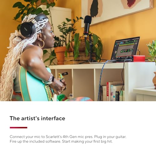 Focusrite Scarlett 2i2 4th Gen USB Audio Interface for Recording, Songwriting, Streaming and Podcasting — High-Fidelity, Studio Quality Recording, and All the Software You Need to Record - Image 3