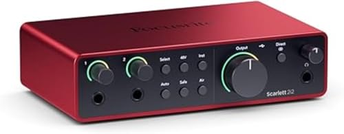 Focusrite Scarlett 2i2 4th Gen USB Audio Interface for Recording, Songwriting, Streaming and Podcasting — High-Fidelity, Studio Quality Recording, and All the Software You Need to Record - Image 1