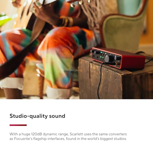 Focusrite Scarlett 2i2 4th Gen USB Audio Interface for Recording, Songwriting, Streaming and Podcasting — High-Fidelity, Studio Quality Recording, and All the Software You Need to Record - Image 4