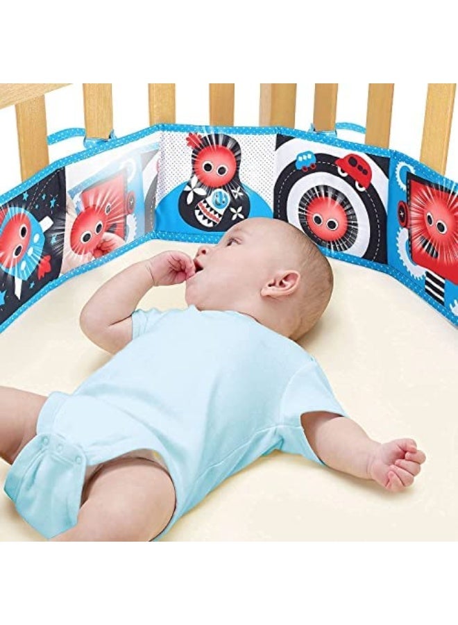 Yookidoo First Soft Cloth Baby Book - Lights and Music (0 to 12 Months). Essential Toy for Infant and Newborn's Playmats Promotes Sensory Development and Tummy-Time Training - Image 2