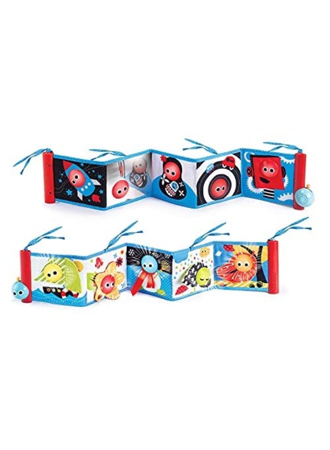 Yookidoo First Soft Cloth Baby Book - Lights and Music (0 to 12 Months). Essential Toy for Infant and Newborn's Playmats Promotes Sensory Development and Tummy-Time Training - Image 3