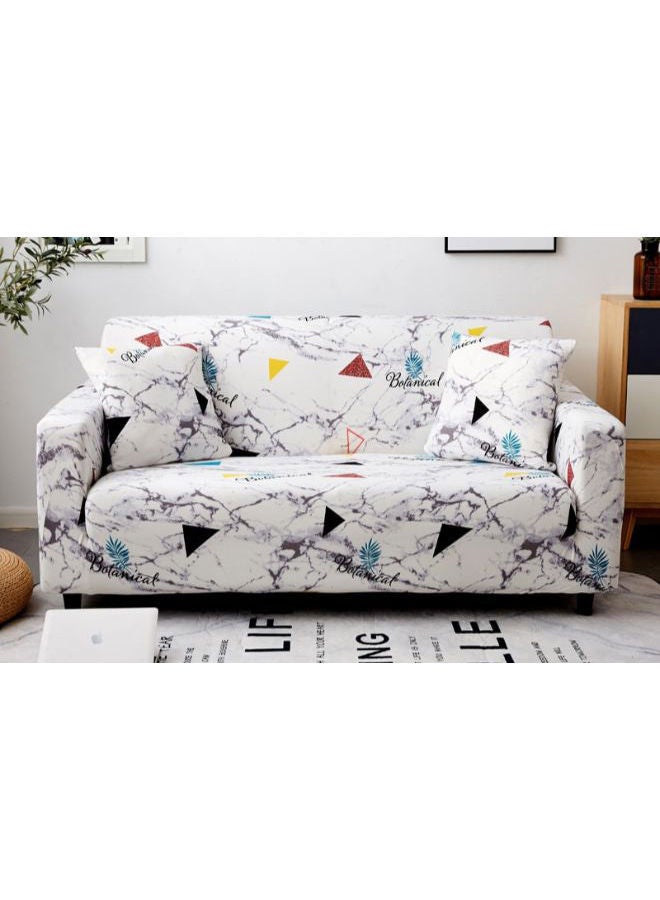 نيبمينينت غطاء أريكة بطبعة مثلثات ونمط رخام متعدد الألوان - Image 2