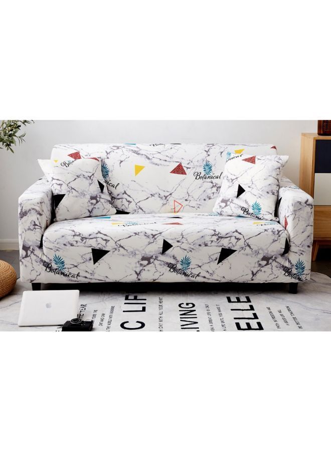 نيبمينينت غطاء أريكة بطبعة مثلثات ونمط رخام متعدد الألوان - Image 1