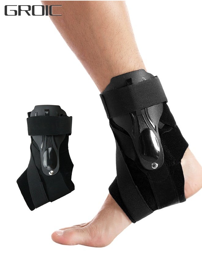 GROIC Ankle Brace, Ankle Stabilization Support, Ankle Sprain Prevention Ankle Protector, Ankle Injury Recovery Wrap, Lace Up Ankle Support for Running, Basketball, Volleyball (L)  - Image 1