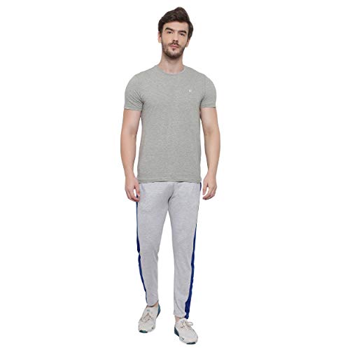 FASHA Men Regular Fit Mid Rise Cotton Track Pant | Casual Wear Trousers Pack of 2, Multicolor, 34 - Image 4
