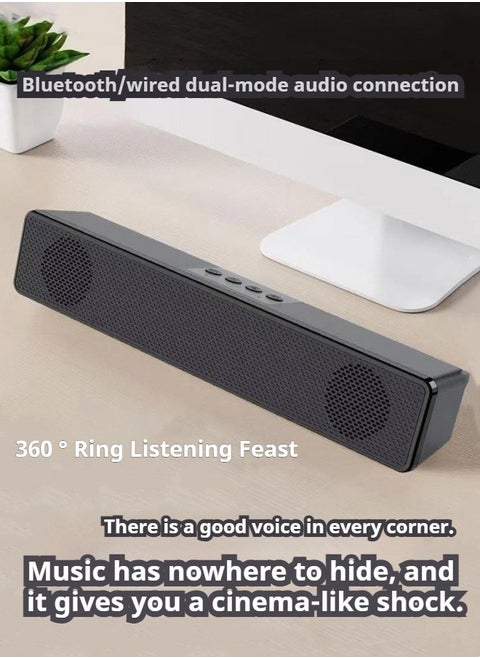 New desktop computer speaker Bluetooth speaker bass Bluetooth/wired dual-mode audio multimedia Bluetooth audio