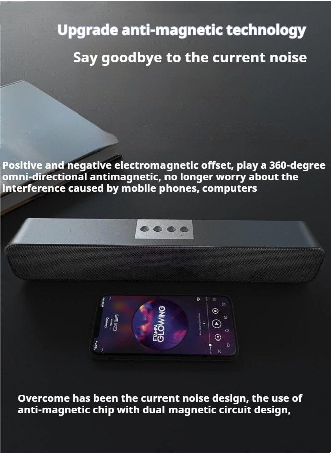 New desktop computer speaker Bluetooth speaker bass Bluetooth/wired dual-mode audio multimedia Bluetooth audio