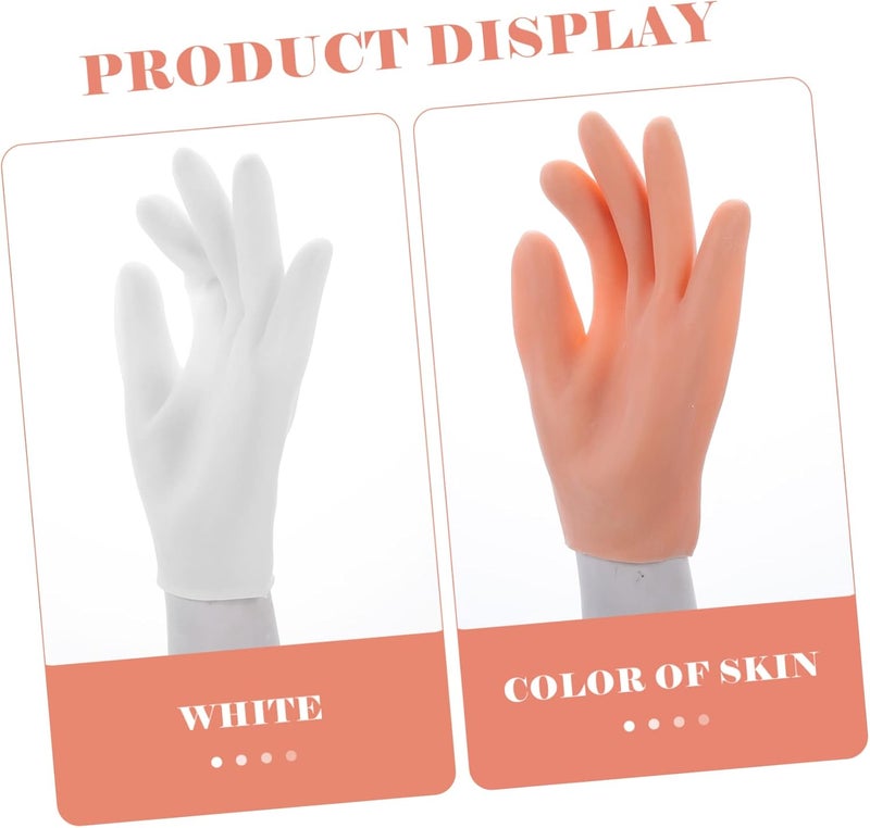 Healeved 2pairs Moisturizing Beauty Gloves Professional Sunscreen Moisturizing Gloves for Dry Hands - Image 5