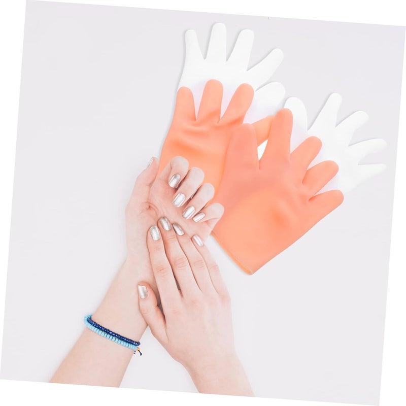 Healeved 2pairs Moisturizing Beauty Gloves Professional Sunscreen Moisturizing Gloves for Dry Hands - Image 3