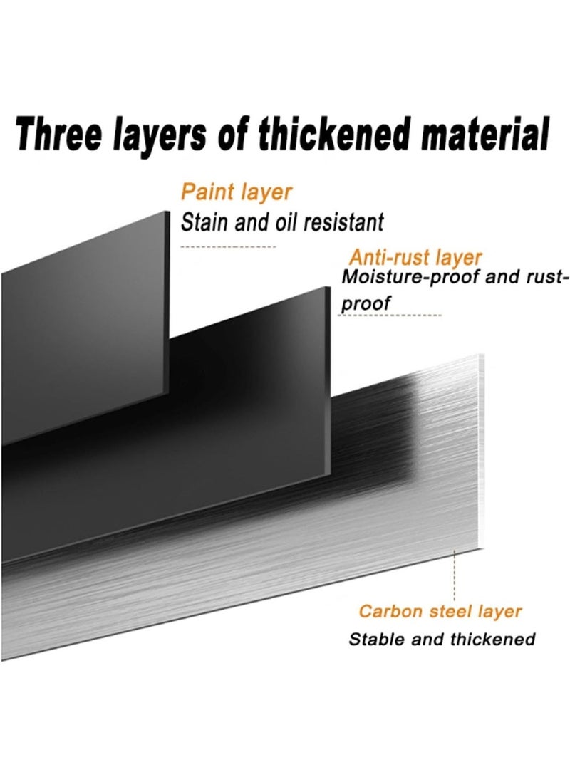 طلال منظم توابل بثلاث طبقات، منظمات التوابل ورفوف التخزين، رفوف برطمانات التوابل الدائمة للمطبخ للتخزين على سطح الطاولة - Image 2