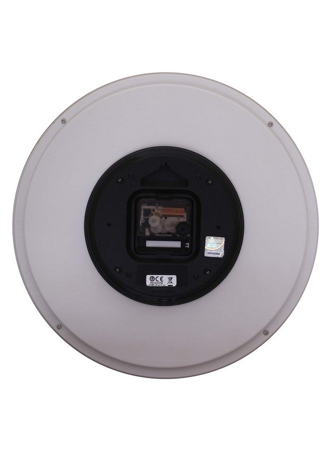 Seiko سايكو كلاسيك جولة رمادية تناظرية بلاستيكية أرقام إنجليزية ديكور منزلي ساعة حائط (الحجم: 31 x 4.4 x 31 سم | الوزن: 850 جرام | اللون: رمادي) - Image 3