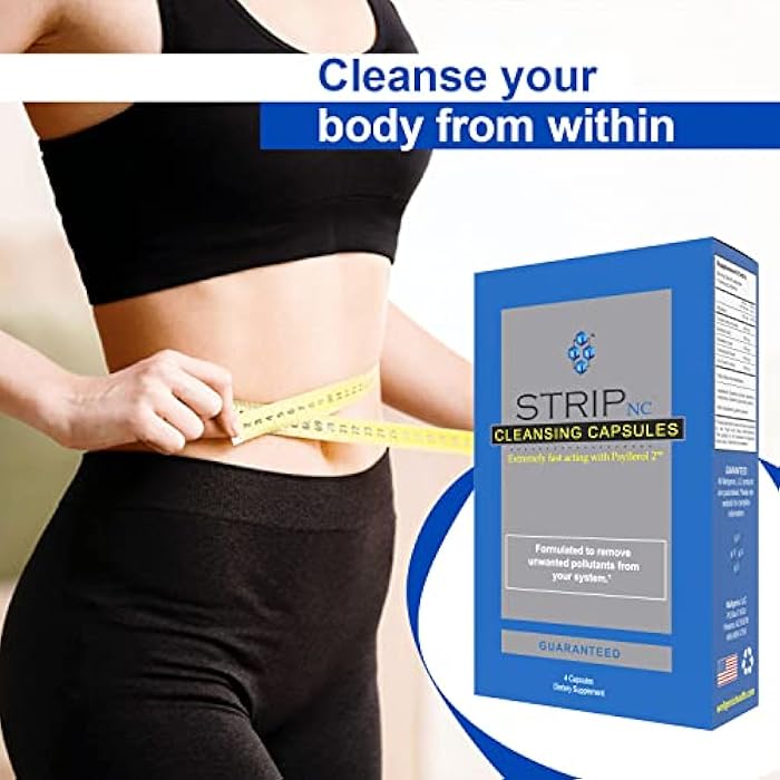 Wellgenix Strip NC Herbal Cleanse Detox Capsules - Extra Strength Cleansing - One Day Quick Flush - 4 Capsules (1 Pack) - Image 5