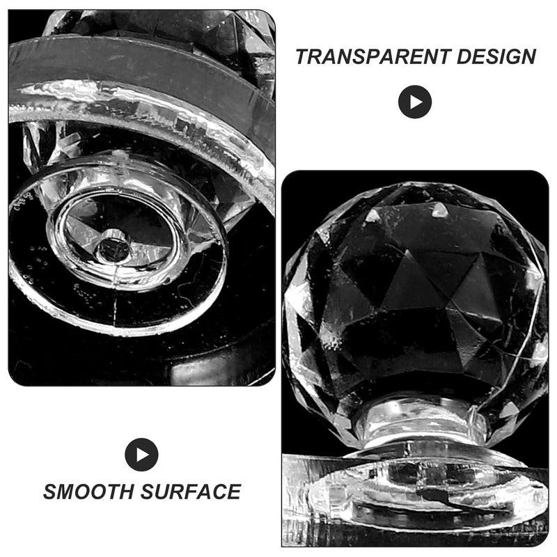 3pcs Eyeshadow Pressing Tools Acrylic Cosmetic Stampers with 1/4 and 1/2 Crystal Molds for DIY Makeup Depotting and Pressing - Image 3
