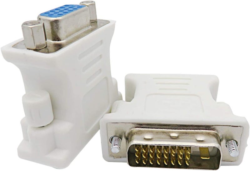 RyzCare DVI to VGA Adapter, DVI-I 24+1 to VGA Male to Female Converter Connector for Laptop Computer PC Host Display Screen Monitor and Projector/DVI Male to 15 Pin VGA Female (Pack of 1) - Image 3