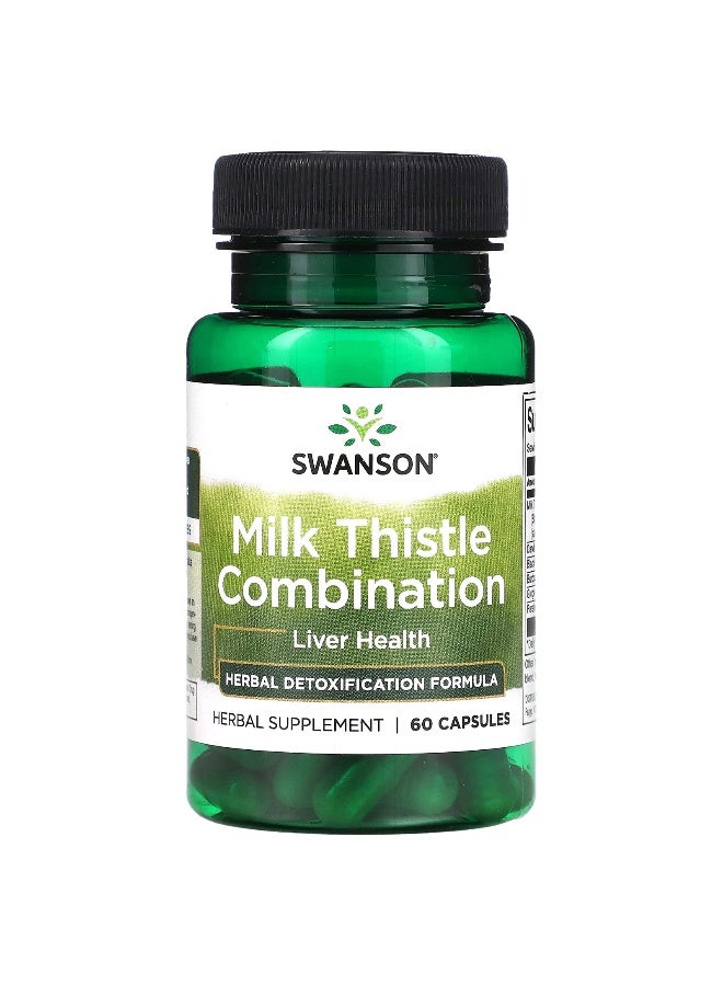 SWANSON سوانسون، تركيبة حليب الشوك، 60 كبسولة - Image 1