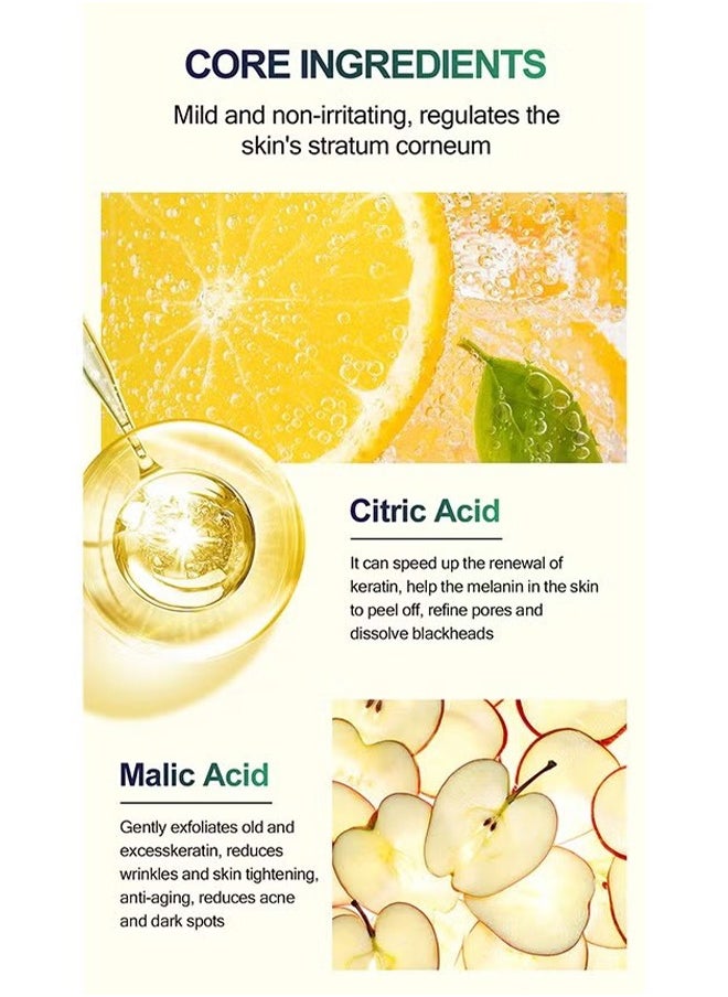 MOOYAM - 45% TCA Acid Skin Peel - Malic Acid & Citric Acid, Anti-Aging, Reduce Acne and Dark Spots, Even Skin Tone, TCA 45% Skin Peel, 45% TCA Chemical Peeling Serum with Malic and Citric Acid for Dark Skin, Dark Spots and Acne Spots, Natural Skin Care - 30 ml/1 fl oz - Image 1